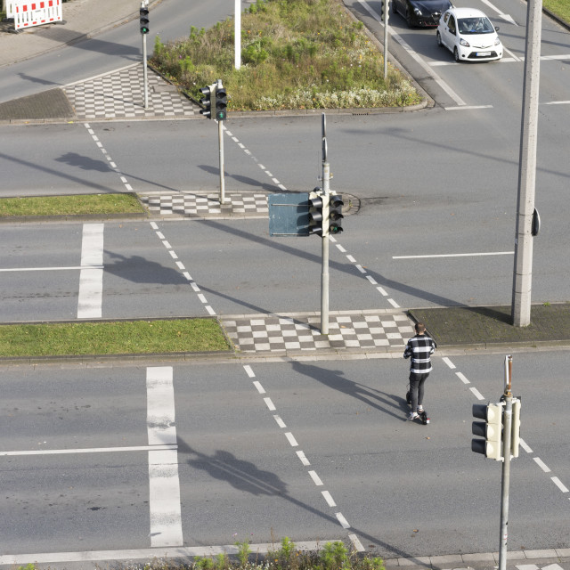 "Pedestrian Crossing in Herford" stock image