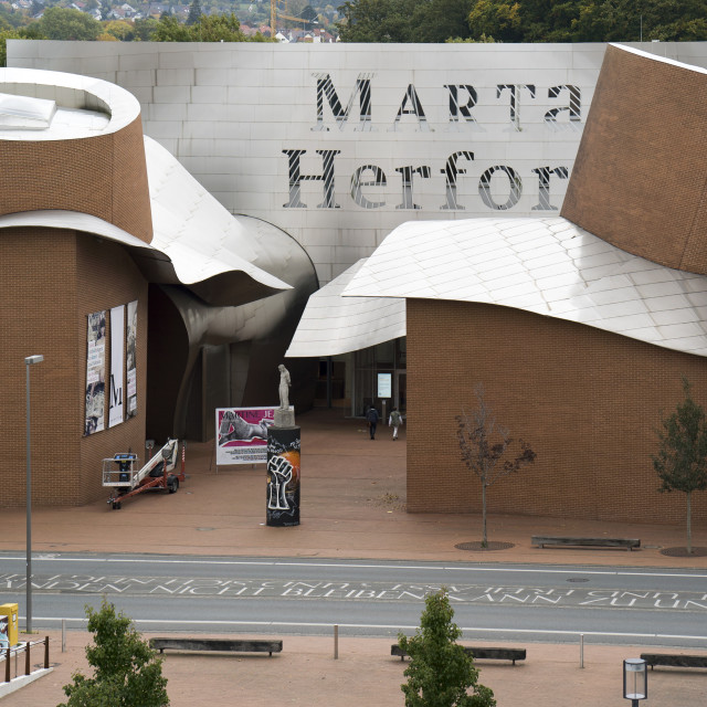 "Museum MARTa (Architect: Frank O'Gehry) in Herford" stock image