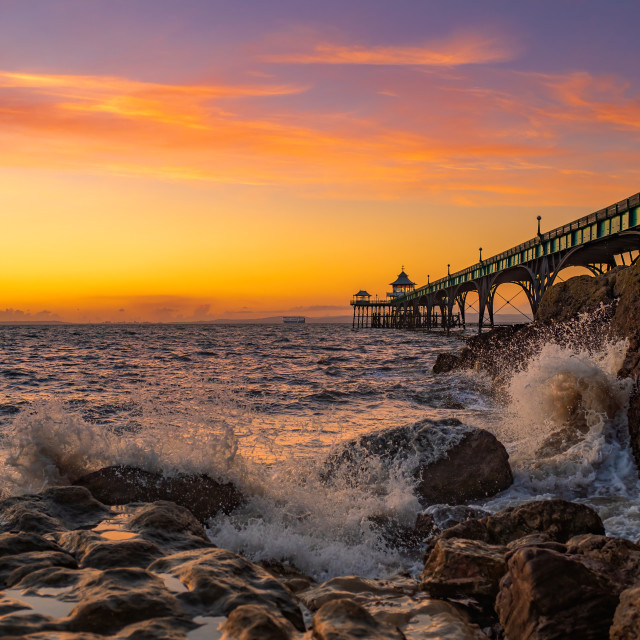 "Choppy Sunsets" by Pete Griffiths - £10.00 "Choppy Sunsets" stock image