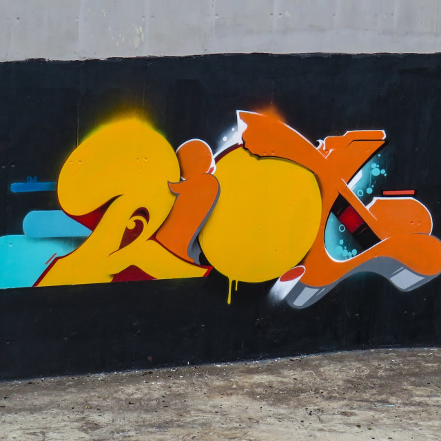 "Graffiti Series VII" stock image