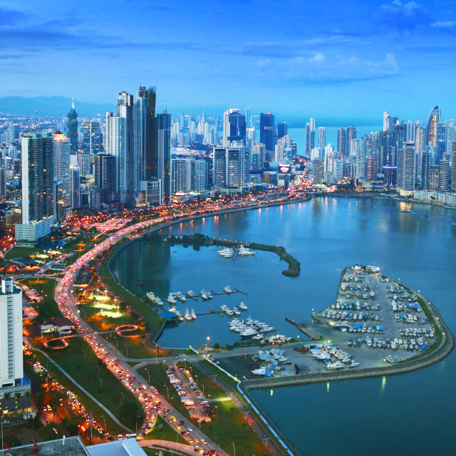 "Vista aerea ciudad de Panama" stock image