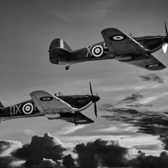 "Hurricane Dusk Patrol" stock image