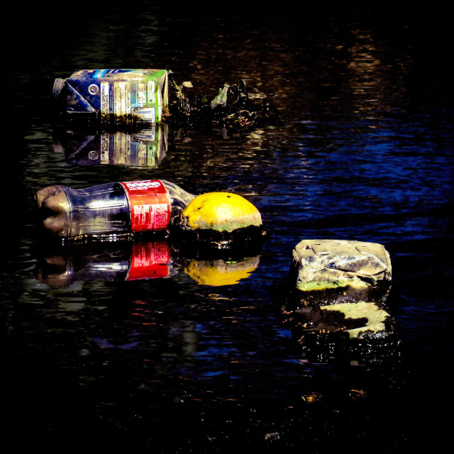 "Plastic Pollution Series IX" stock image