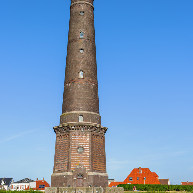 "Lighthouse on Borkum" stock image