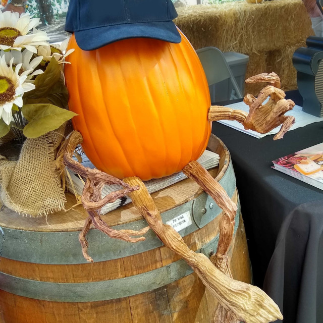 "Faceless Funny Pumpkin" stock image