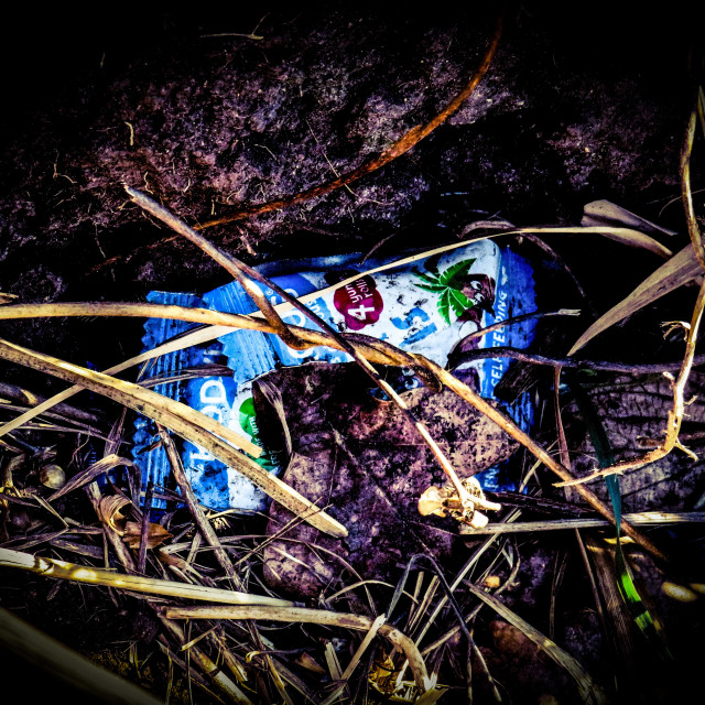 "Plastic Pollution XVVI" stock image