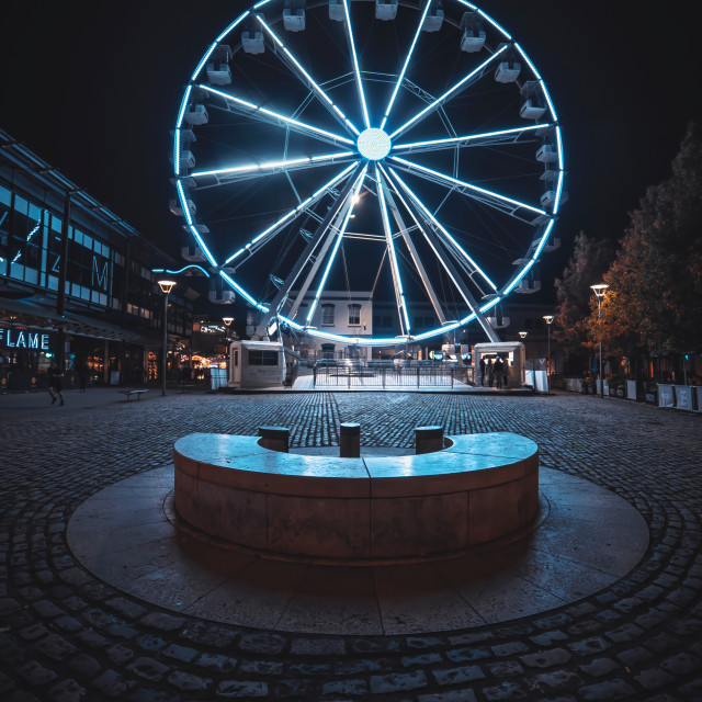 "The Big Wheel" by Pete Griffiths - £10.00 "The Big Wheel" stock image