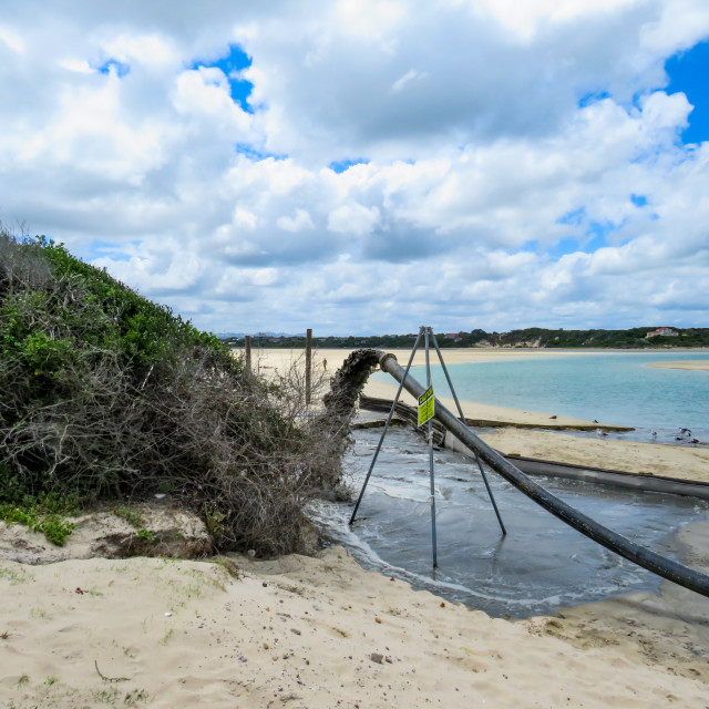 "Dredging ●" stock image