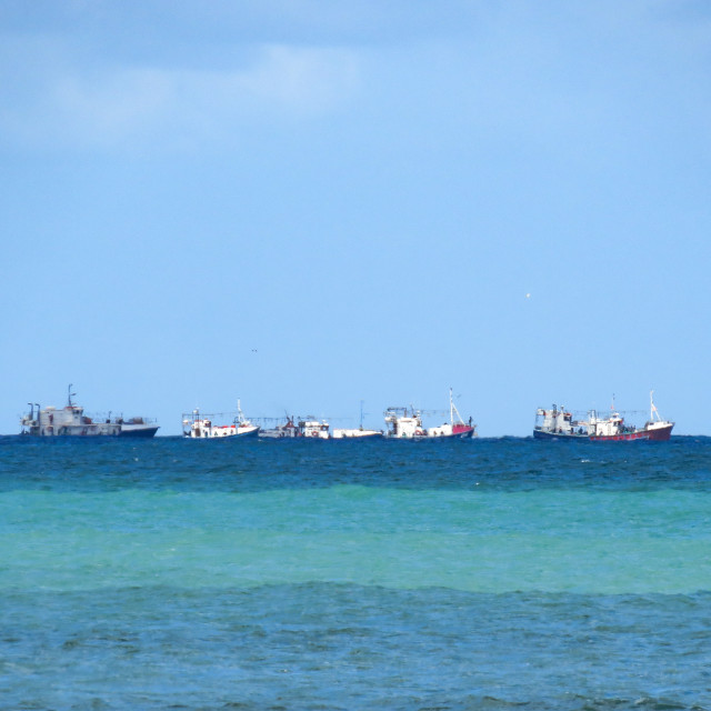 "Two Tone Sea" stock image