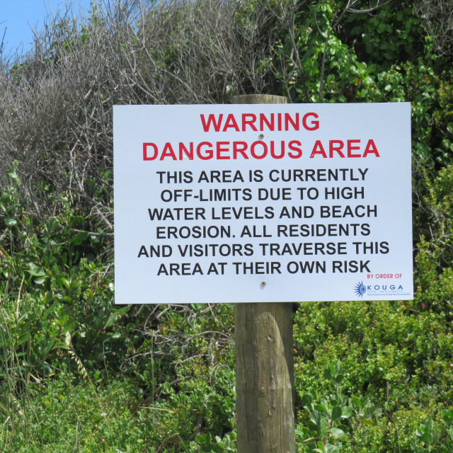 "Danger Sign" stock image