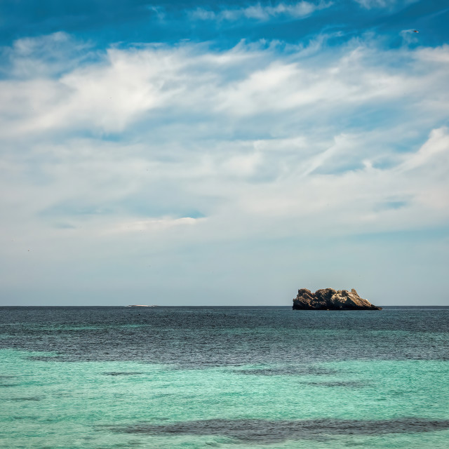 "Hamelin Bay Crag" stock image