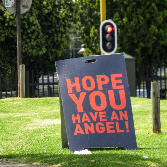 "Angel Sign" stock image