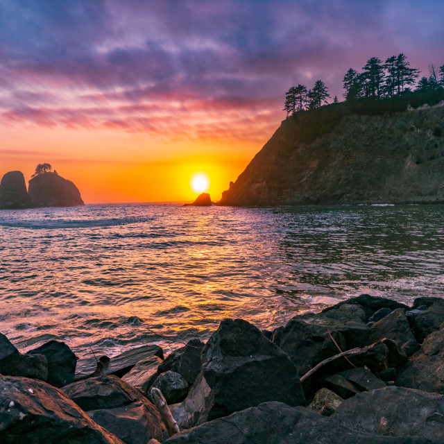 "fire on the horizon" stock image