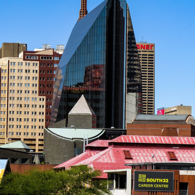 "Diamond Building" stock image