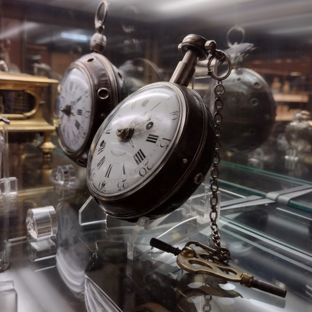 "Collection of Old Watches" stock image