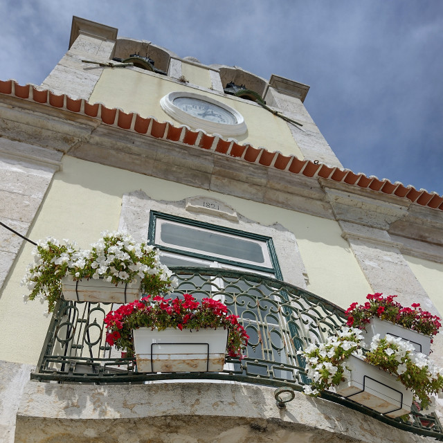 "Balcony in Cascais" stock image