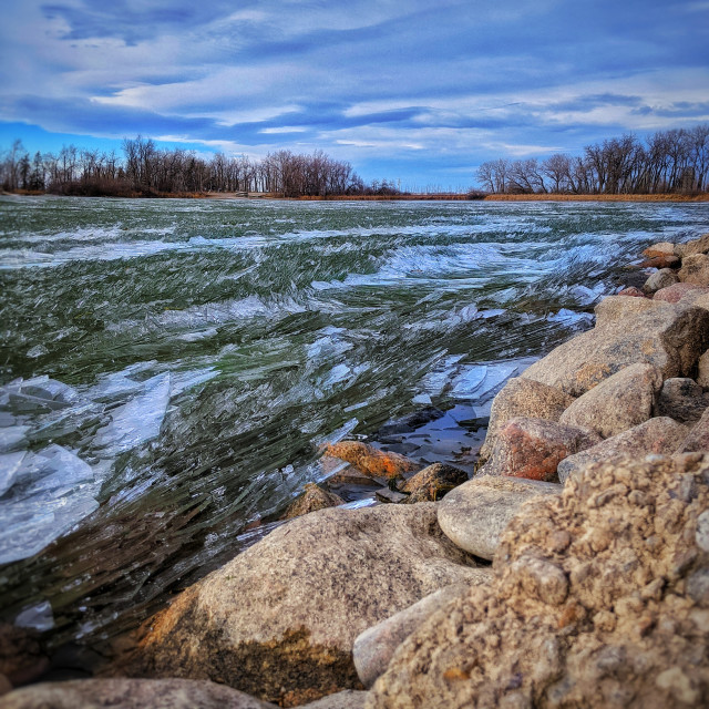 "Broken ice shoreline" by MLLL Photography - $38.03 "Broken ice shoreline" stock image