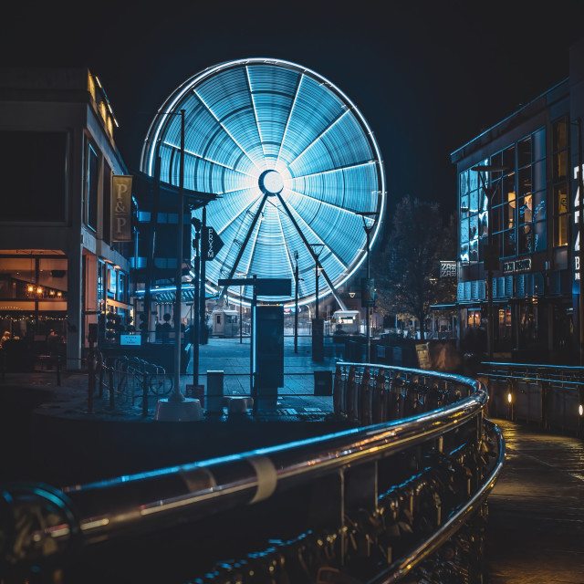 "Bristol Big Wheel" by Pete Griffiths - £10.00 "Bristol Big Wheel" stock image