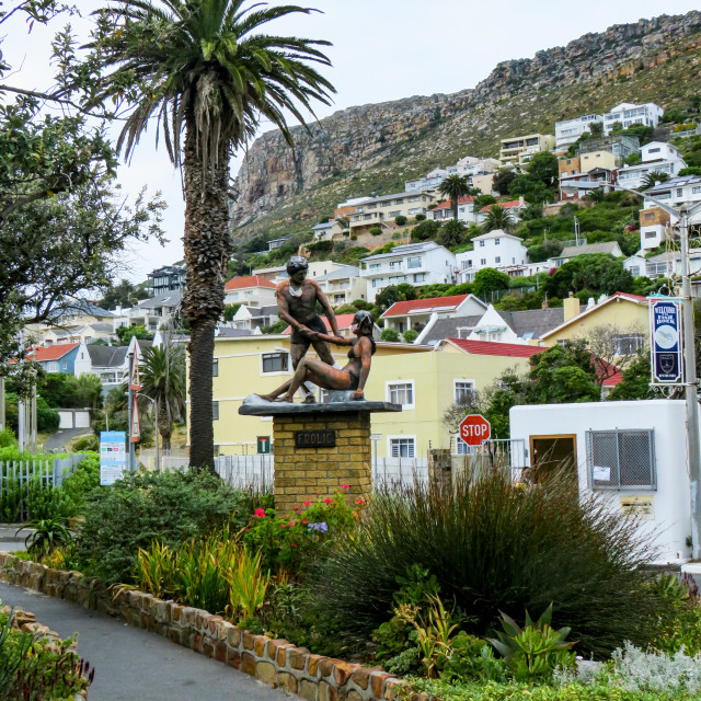 "Fishoek Main Beach" stock image