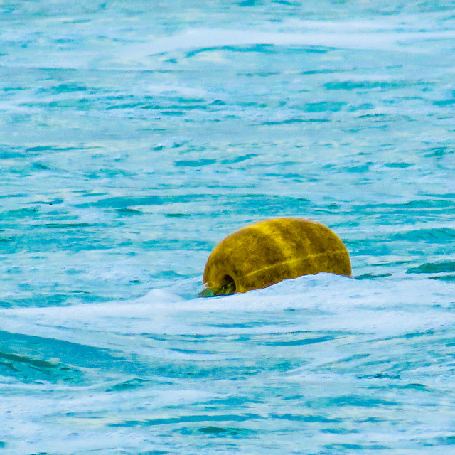 "Buoy in blue" stock image