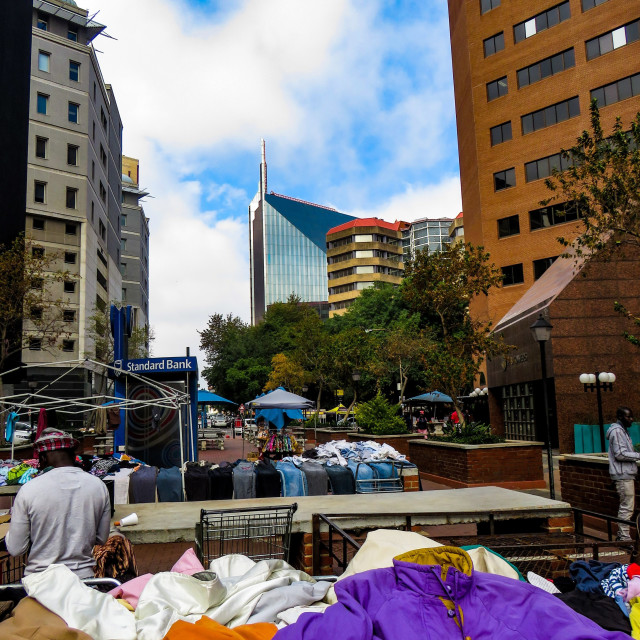 "Diagonal Street 《》" stock image