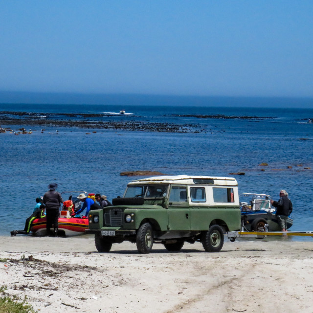 "Landy on the beach" stock image