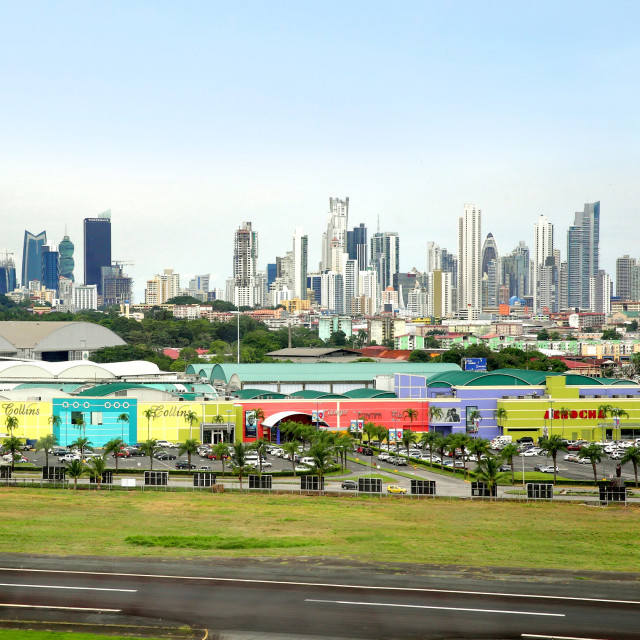 "albrook Mall y ciuidad 2" by Panamarketphoto - $24.39 "albrook Mall y ciuidad 2" stock image