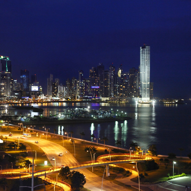 "Vista Bahia de Panama" stock image