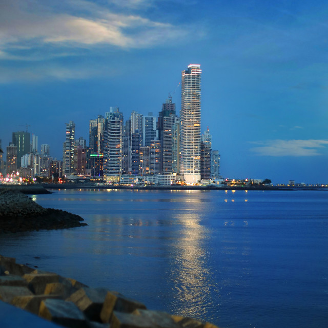 "Vista Bahia de Panama" stock image