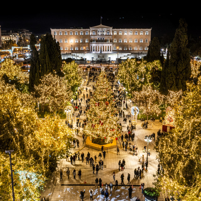 "Athens Syntagma Square Christmas" by Dimitris Tzankatian - $83.45 "Athens Syntagma Square Christmas" stock image