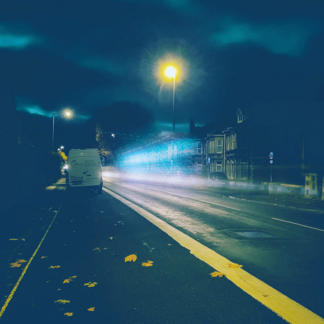 "Night Bus" stock image