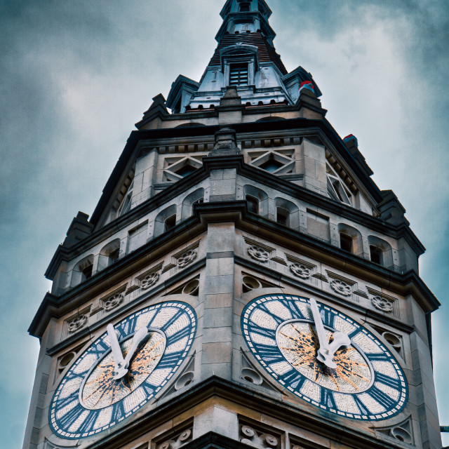 "Fosters Bank Clock Cambridge" stock image