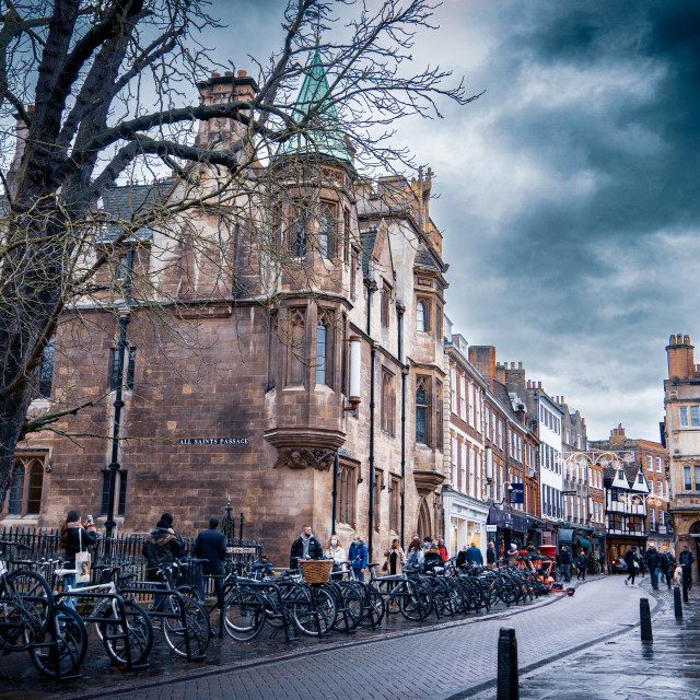 "St. John's Street Cambridge" stock image