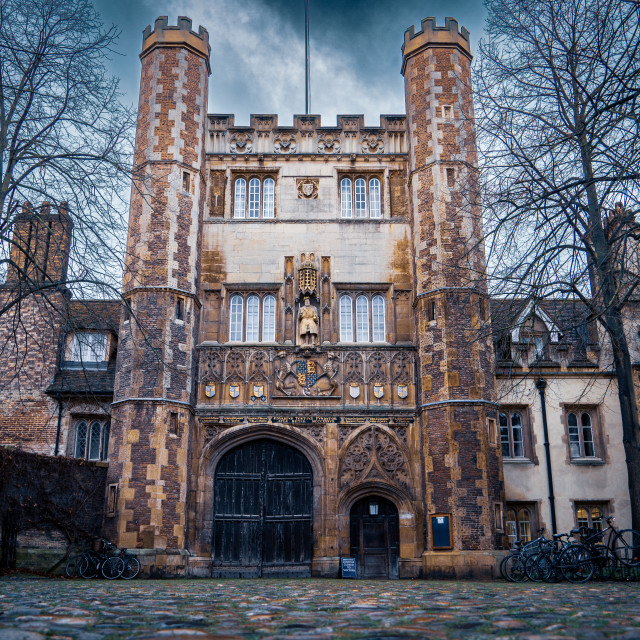 "Great Gate Trinity College Cambridge" stock image