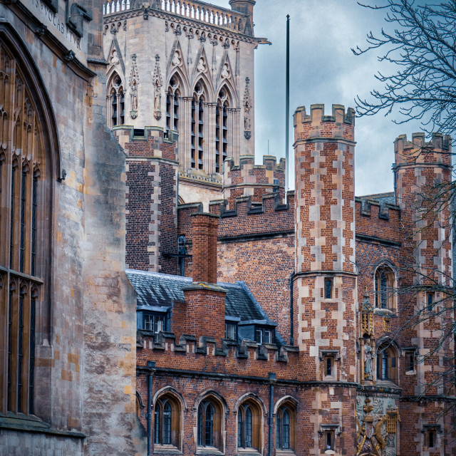 "Trinity Street Cambridge" stock image