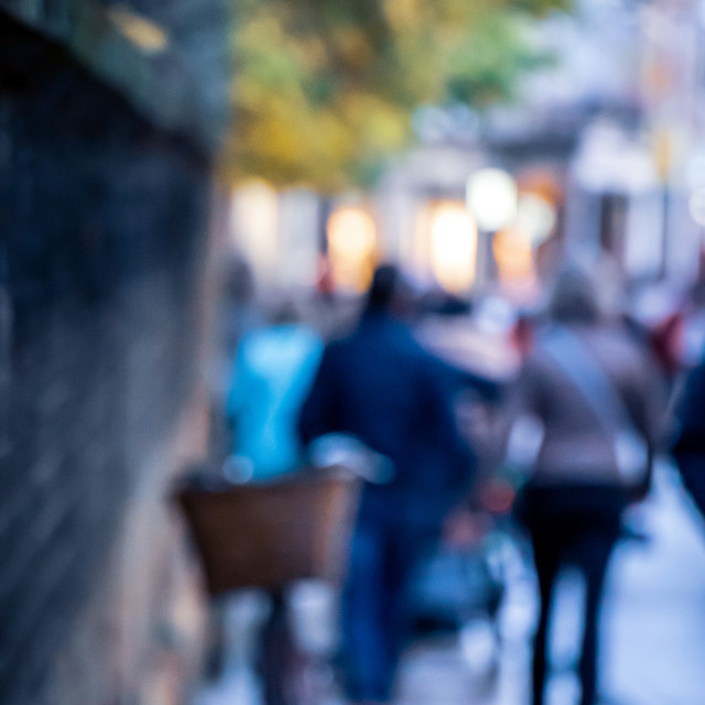 "Street Bokeh Cambridge" stock image