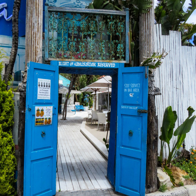 "Blue Door" stock image