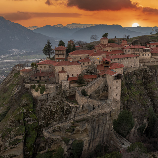 "Meteora Monasteries" by Dimitris Tzankatian - $98.40 "Meteora Monasteries" stock image