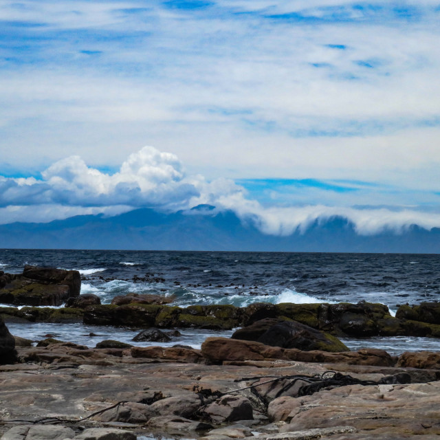 "Across False Bay" stock image