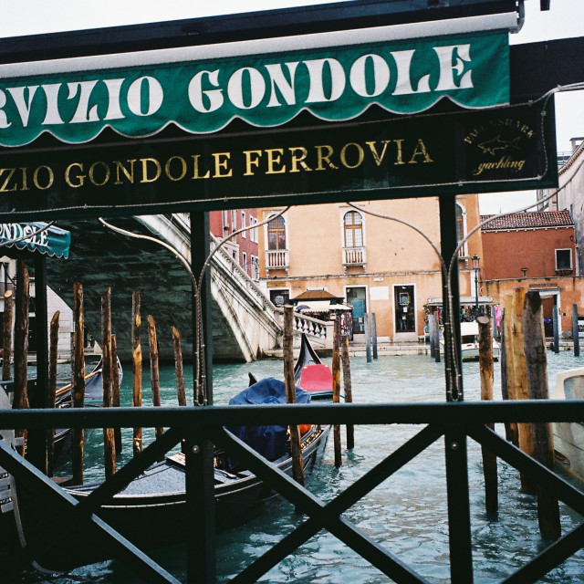 "Servizio Gondole" stock image