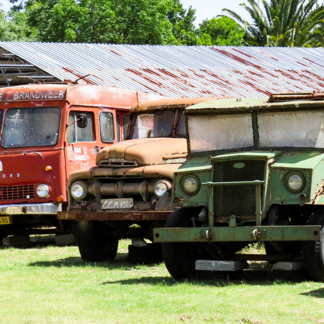 "Truck Graveyard" stock image