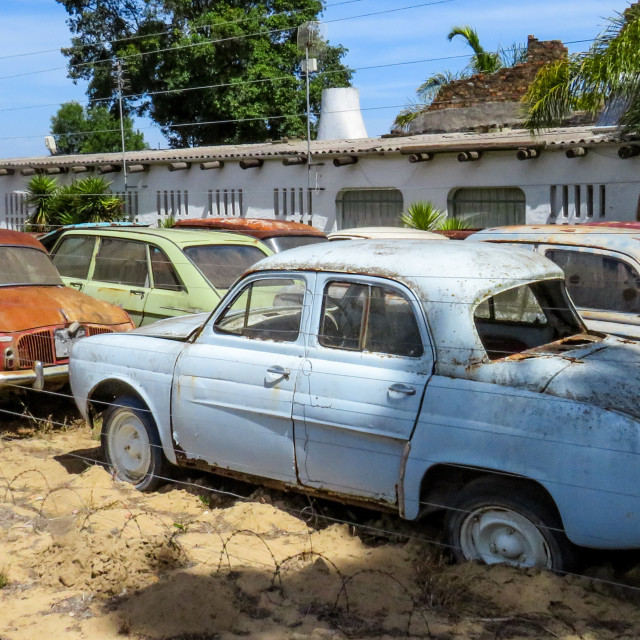 "Old Renaults" stock image