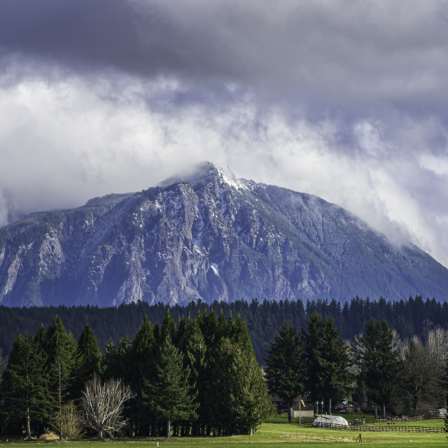 "Mt Si Revealed" by Last Lite Photography - $36.90 "Mt Si Revealed" stock image