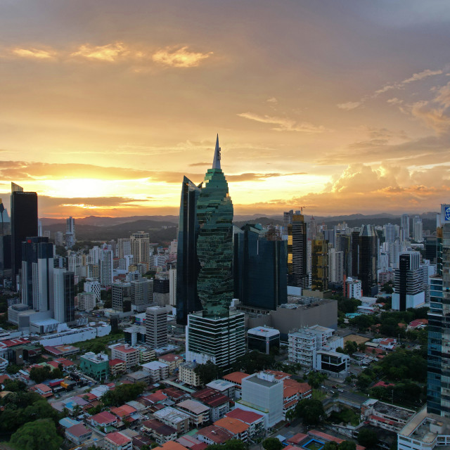 "Atardecer ciudad de Panama" by Panamarketphoto - $97.58 "Atardecer ciudad de Panama" stock image