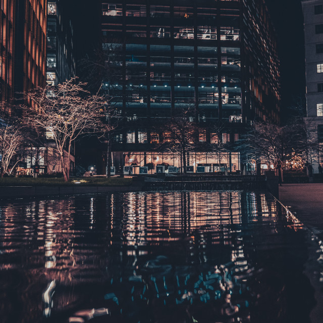 "Pancras Square Night" stock image