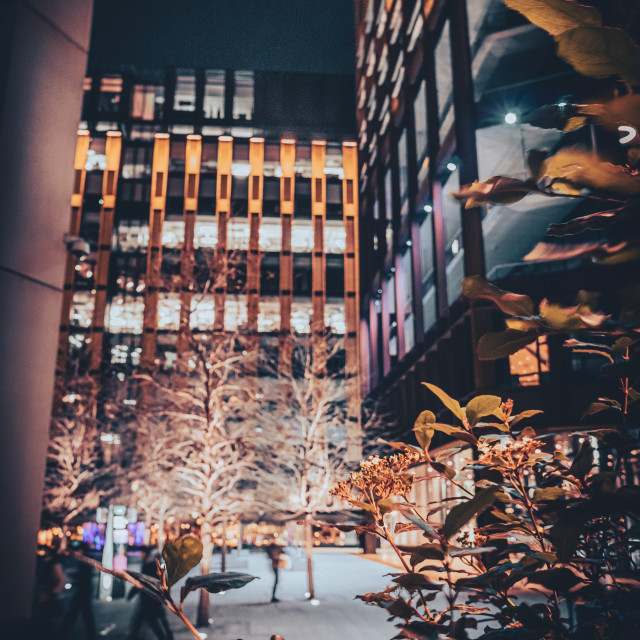 "Pancras Square Night Offices" stock image