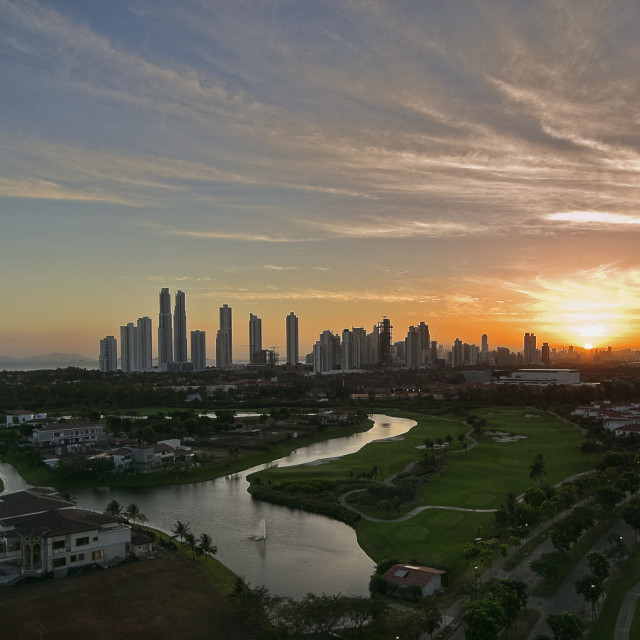 "Atardecer desde Santa Maria" stock image