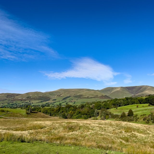 "Sedbergh Countryside and Fells, Cumbria." stock image