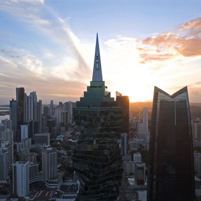 "Atardecer Nuestra Ciudad" by Panamarketphoto - $48.79 "Atardecer Nuestra Ciudad" stock image
