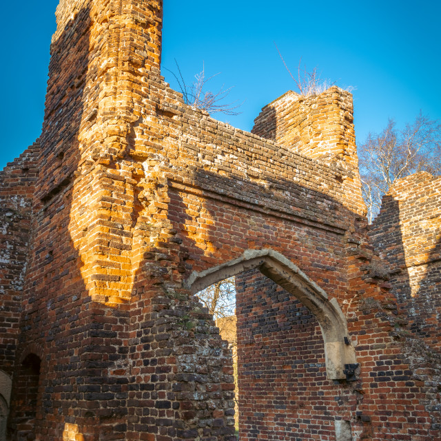 "Remains of Someries Castle" stock image